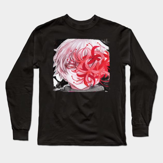 Kaneki and spider lily Long Sleeve T-Shirt by Techagau